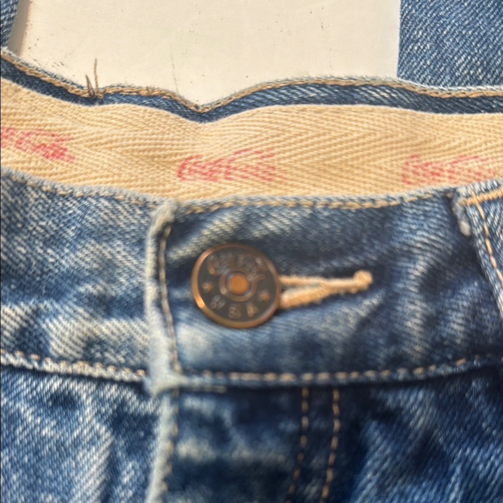 Vintage RARE High Rise Coca Cola Jeans - Picture 6 of 16